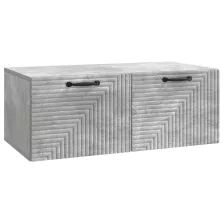   vidaXL Fali TV szekrény Betonszürke 78,5 x 41 x 30 cm Szerelt Fa