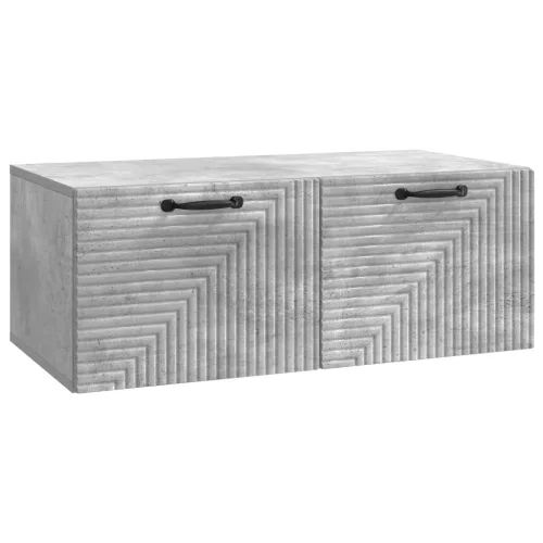 vidaXL Fali TV szekrény Betonszürke 78,5 x 41 x 30 cm Szerelt Fa