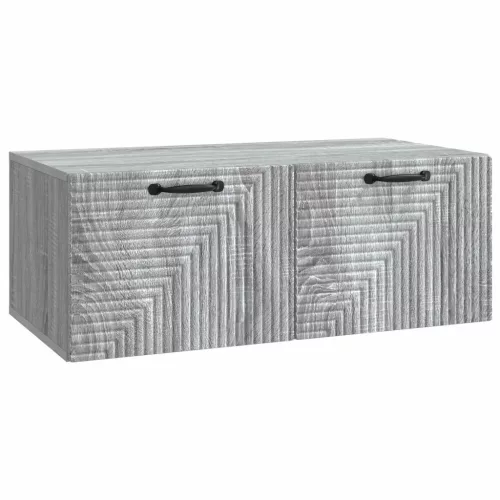 vidaXL Fali TV szekrény Szürke Sonoma 78,5 x 41 x 30 cm Szerelt Fa