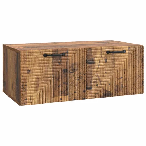 vidaXL Fali TV szekrény Antik Fa 78,5 x 41 x 30 cm Szerelt Fa