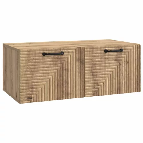 vidaXL Fali TV szekrény Kézműves Tölgy 78,5 x 41 x 30 cm Szerelt Fa