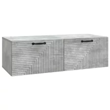   vidaXL Fali TV szekrény Betonszürke 98 x 41 x 30 cm Szerelt Fa