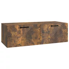   vidaXL Fali TV szekrény Füstös Tölgy 98 x 41 x 30 cm Szerelt Fa