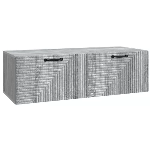 vidaXL Fali TV szekrény Szürke Sonoma 98 x 41 x 30 cm Szerelt Fa