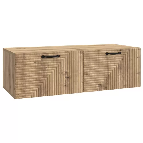 vidaXL Fali TV szekrény Kézműves Tölgy 98 x 41 x 30 cm Szerelt Fa