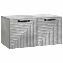   vidaXL Fali TV szekrény Betonszürke 59,5 x 31 x 30 cm Szerelt Fa