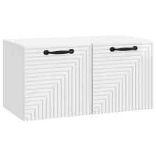   vidaXL Fali TV szekrény Magasfényű Fehér 59,5 x 31 x 30 cm Szerelt Fa