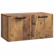   vidaXL Fali TV szekrény Antik Fa 59,5 x 31 x 30 cm Szerelt Fa