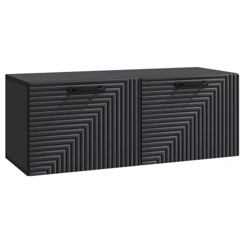 vidaXL Fali TV szekrény Fekete 78,5 x 31 x 30 cm Szerelt Fa