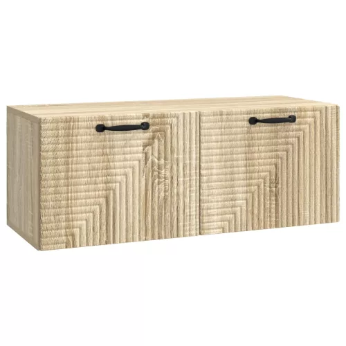 vidaXL Fali TV szekrény Sonoma Tölgy 78,5 x 31 x 30 cm Szerelt Fa