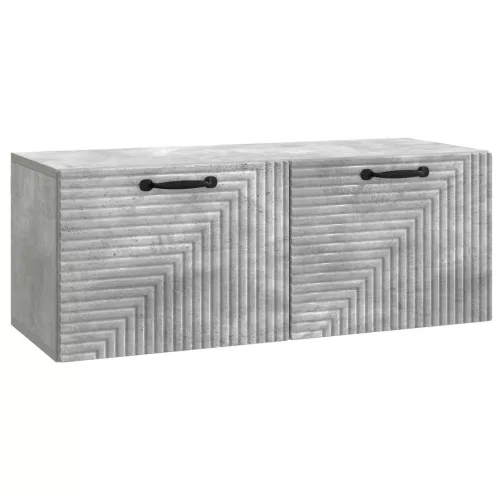 vidaXL Fali TV szekrény Betonszürke 78,5 x 31 x 30 cm Szerelt Fa
