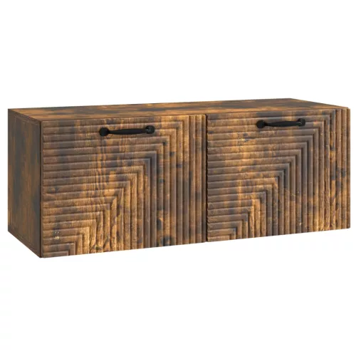 vidaXL Fali TV szekrény Füstös Tölgy 78,5 x 31 x 30 cm Szerelt Fa