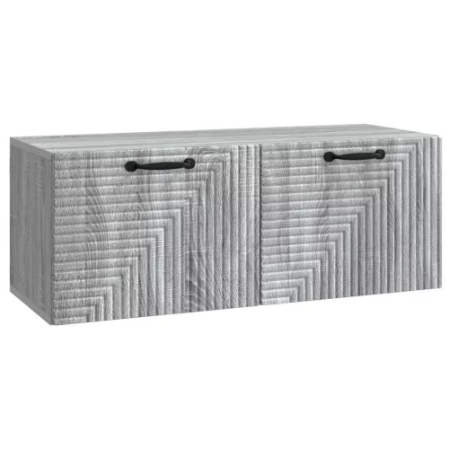 vidaXL Fali TV szekrény Szürke Sonoma 78,5 x 31 x 30 cm Szerelt Fa