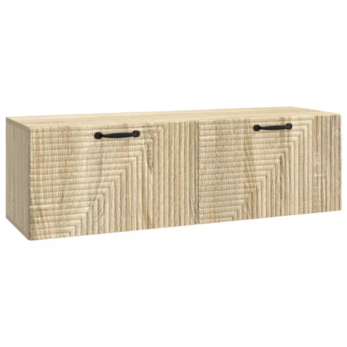 vidaXL Fali TV szekrény Sonoma Tölgy 98 x 31 x 30 cm Szerelt Fa