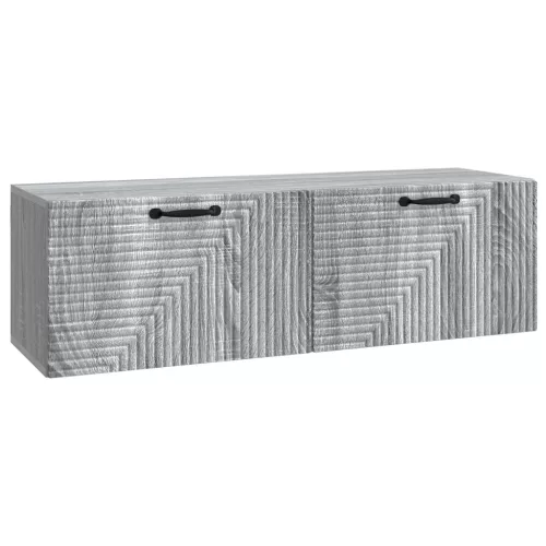 vidaXL Fali TV szekrény Szürke Sonoma 98 x 31 x 30 cm Szerelt Fa