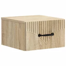   vidaXL Fali éjjeli szekrény Sonoma Tölgy 34,5 x 33 x 20 cm Szerelt Fa