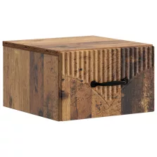   vidaXL Fali éjjeli szekrény Antik Fa 34,5 x 33 x 20 cm Szerelt Fa