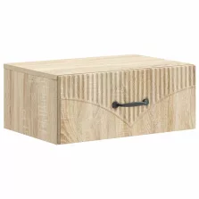   vidaXL Fali éjjeli szekrény Sonoma Tölgy 49 x 34,5 x 20 cm Szerelt Fa