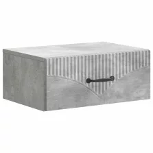   vidaXL Fali éjjeli szekrény Betonszürke 49 x 34,5 x 20 cm Szerelt Fa