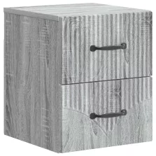   vidaXL Fali éjjeli szekrény Szürke Sonoma 34,5 x 33 x 40 cm Szerelt Fa