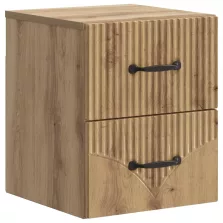   vidaXL Fali éjjeli szekrény fiókkal Kézműves Tölgy 34,5 x 33 x 40 cm