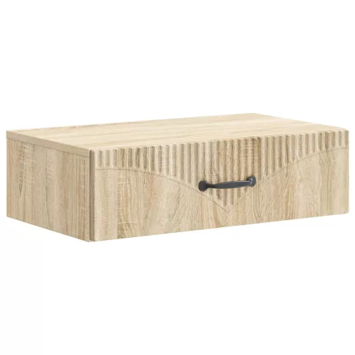 vidaXL Fali oldaltábla Sonoma Tölgy 59 x 34,5 x 17 cm Szerelt Fa