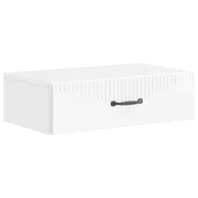   vidaXL Fali oldaltábla Magasfényű Fehér 59 x 34,5 x 17 cm Szerelt Fa