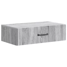   vidaXL Fali oldaltábla Szürke Sonoma 59 x 34,5 x 17 cm Szerelt Fa
