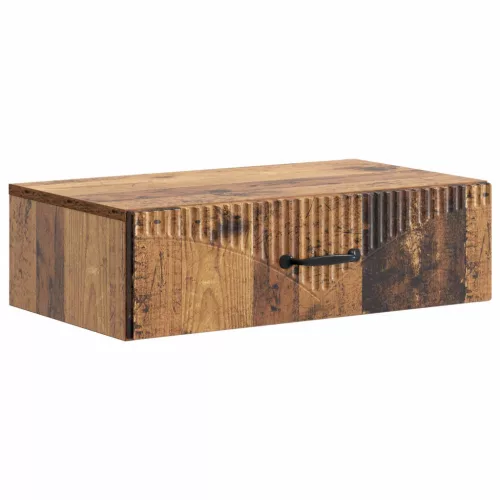 vidaXL Fali oldaltábla Antik Fa 59 x 34,5 x 17 cm Szerelt Fa