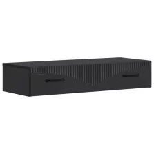   vidaXL Fali oldaltábla Fekete 87,5 x 34,5 x 17 cm Szerelt Fa