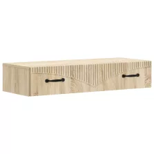   vidaXL Fali oldaltábla Sonoma Tölgy 87,5 x 34,5 x 17 cm Szerelt Fa