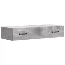   vidaXL Fali oldaltábla Betonszürke 87,5 x 34,5 x 17 cm Szerelt Fa