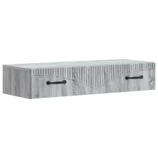   vidaXL Fali oldaltábla Szürke Sonoma 87,5 x 34,5 x 17 cm Szerelt Fa