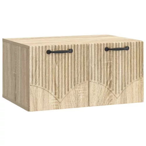 vidaXL Fali TV szekrény Sonoma Tölgy 59,5 x 41 x 30 cm Szerelt Fa