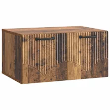   vidaXL Fali TV szekrény Antik Fa 59,5 x 41 x 30 cm Szerelt Fa