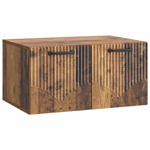 vidaXL Fali TV szekrény Antik Fa 59,5 x 41 x 30 cm Szerelt Fa