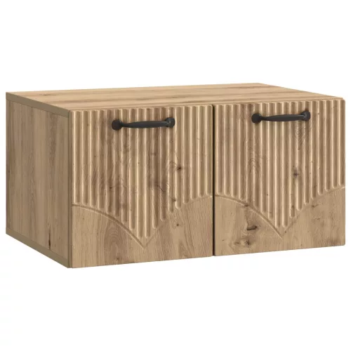 vidaXL Fali TV szekrény Kézműves Tölgy 59,5 x 41 x 30 cm Szerelt Fa