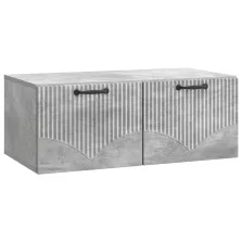   vidaXL Fali TV szekrény Betonszürke 78,5 x 41 x 30 cm Szerelt Fa