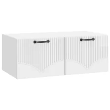   vidaXL Fali TV szekrény Magasfényű Fehér 78,5 x 41 x 30 cm Szerelt Fa