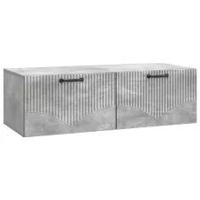   vidaXL Fali TV szekrény Betonszürke 98 x 41 x 30 cm Szerelt Fa