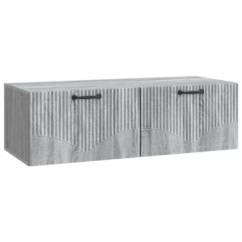 vidaXL Fali TV szekrény Szürke Sonoma 98 x 41 x 30 cm Szerelt Fa