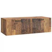 vidaXL Fali TV szekrény Antik Fa 98 x 41 x 30 cm Szerelt Fa