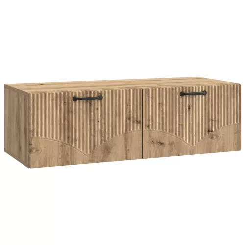 vidaXL Fali TV szekrény Kézműves Tölgy 98 x 41 x 30 cm Szerelt Fa