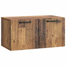   vidaXL Fali TV szekrény Antik Fa 59,5 x 31 x 30 cm Szerelt Fa