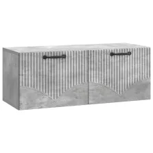   vidaXL Fali TV szekrény Betonszürke 78,5 x 31 x 30 cm Szerelt Fa