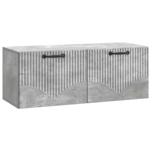 vidaXL Fali TV szekrény Betonszürke 78,5 x 31 x 30 cm Szerelt Fa