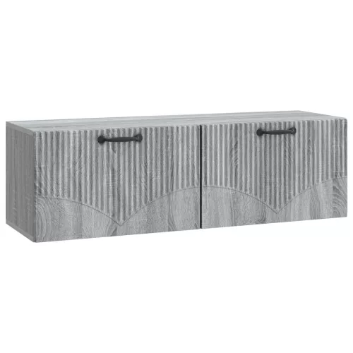 vidaXL Fali TV szekrény Szürke Sonoma 98 x 31 x 30 cm Szerelt Fa