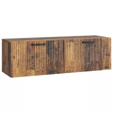 vidaXL Fali TV szekrény Antik Fa 98 x 31 x 30 cm Szerelt Fa