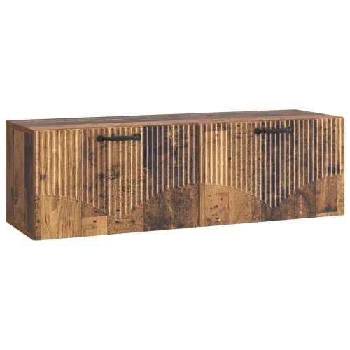 vidaXL Fali TV szekrény Antik Fa 98 x 31 x 30 cm Szerelt Fa