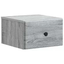   vidaXL Fali éjjeli szekrény Szürke Sonoma 34,5 x 33 x 20 cm Szerelt Fa